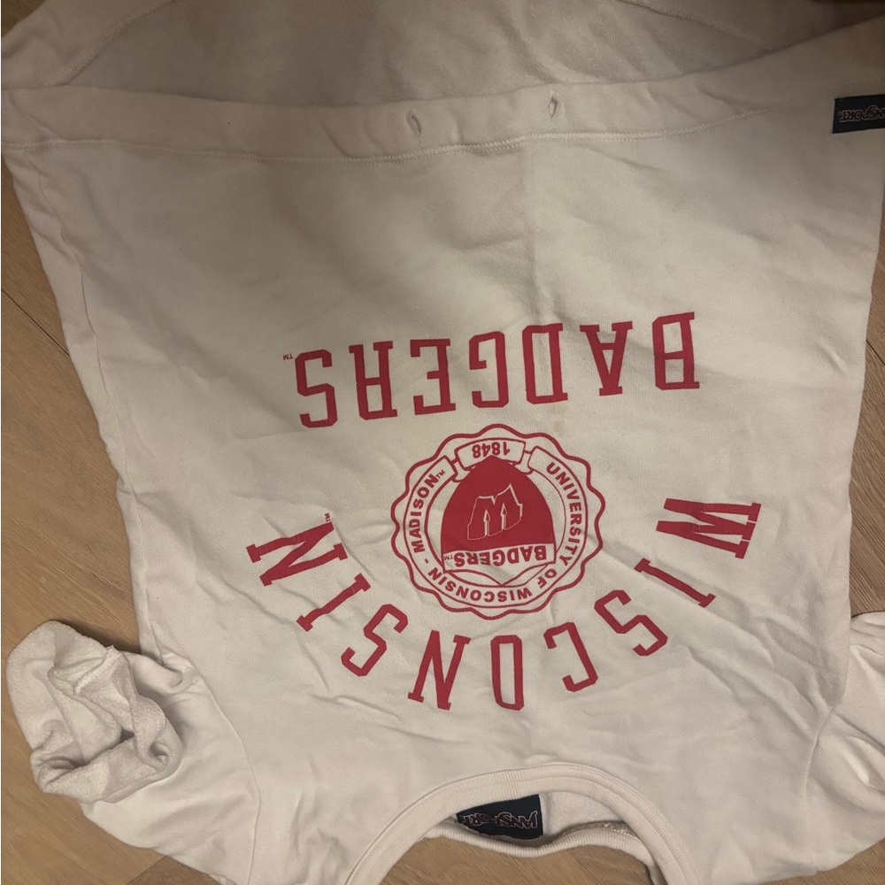 Jansport White and Red Wisconsin Badgers Top